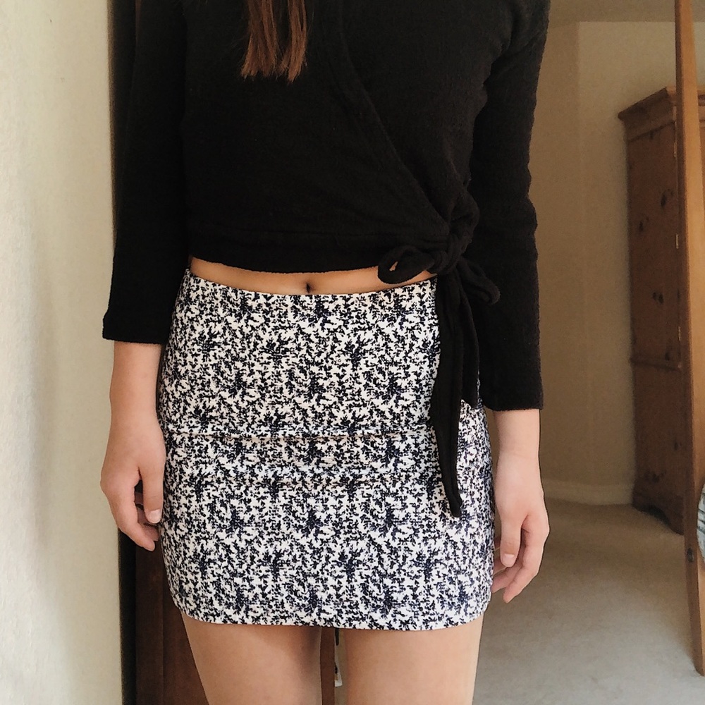 Madewell Floral Mini Skirt